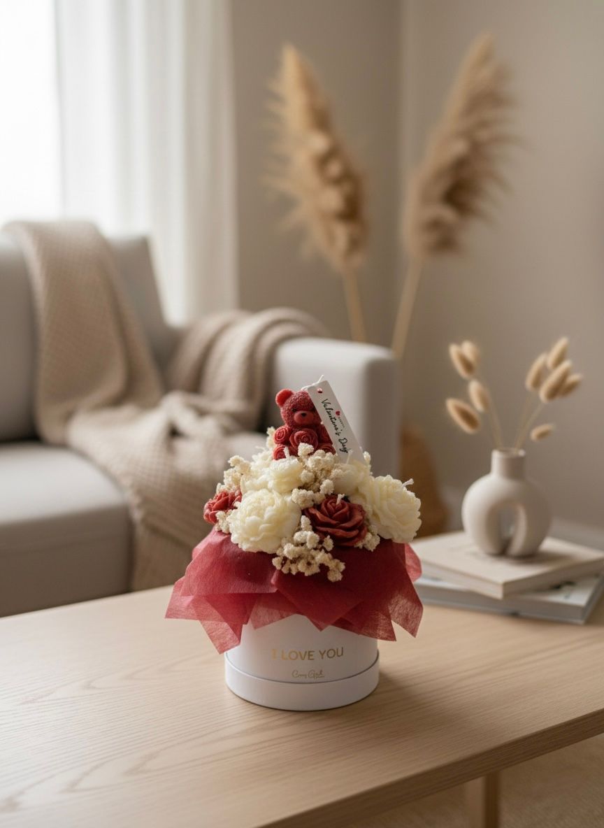 I LOVE YOU Candle Bouquet